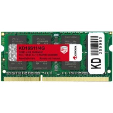 Memória RAM para Notebook Keepdata DDR3 4GB 1600MHz - KD16S11/4G 