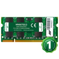 Memória RAM para Notebook Macrovip DDR2 2GB 6...