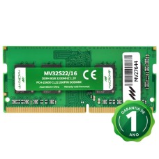 Memória RAM para Notebook Macrovip DDR4 16GB 3200MHz - MV32S22/16