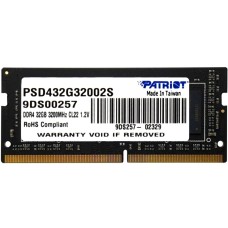 Memória RAM para Notebook Patriot Signature DDR4 32GB 3200MHz - Preto (PSD432G32002S)